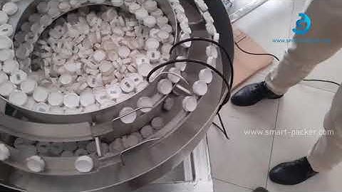 Irregular plastic cap different shape cap vibrating sorting bowl sorter feeding bowl testing video