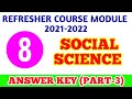 8th Social Refresher Course Module Answer Key Unit 13,14,15,16 EM Download PDF