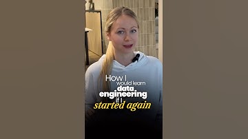 20225 How I would learn Data Engineering if I started again