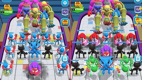 Merge Master Blue Monster Fusion: Part-9 Alien Blue Monster Fight Game!