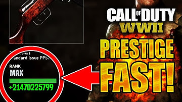 COD WW2 PRESTIGE WEAPONS FAST! COD WW2 RANK UP GUNS QUICK! (COD WW2 LEVEL UP WEAPONS EASY GUIDE)