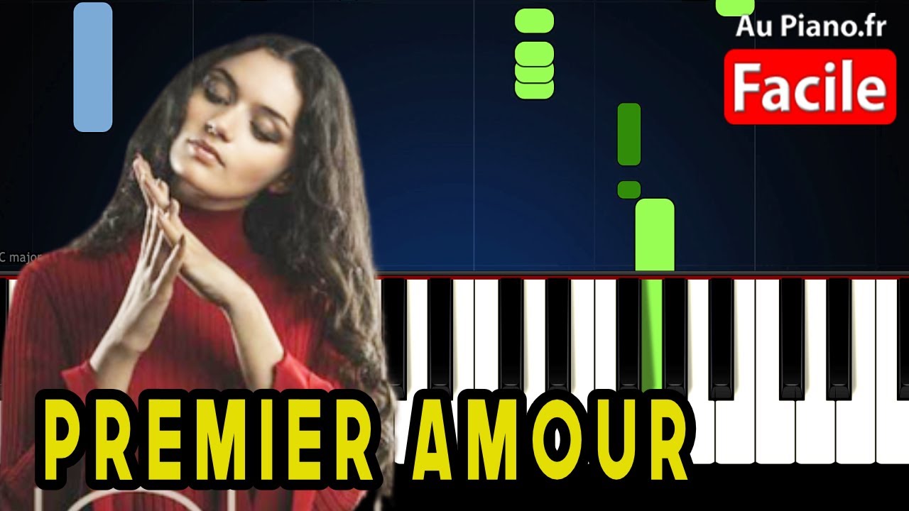 Nour Premier amour - Piano Cover Tutorial Karaoké Paroles Français