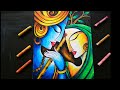 Radha krishna drawing with oil  pastel easy krishna drawing with oil pastelkrishna drawing