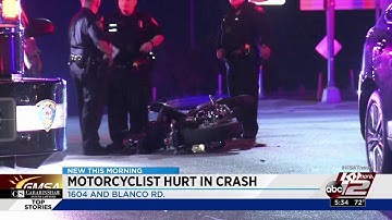 Motorcyclist taken to hospital after crash near Loop 1604