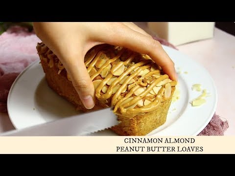 Cinnamon Almond Peanut Butter Loaves Recipe Video || Bakestarters