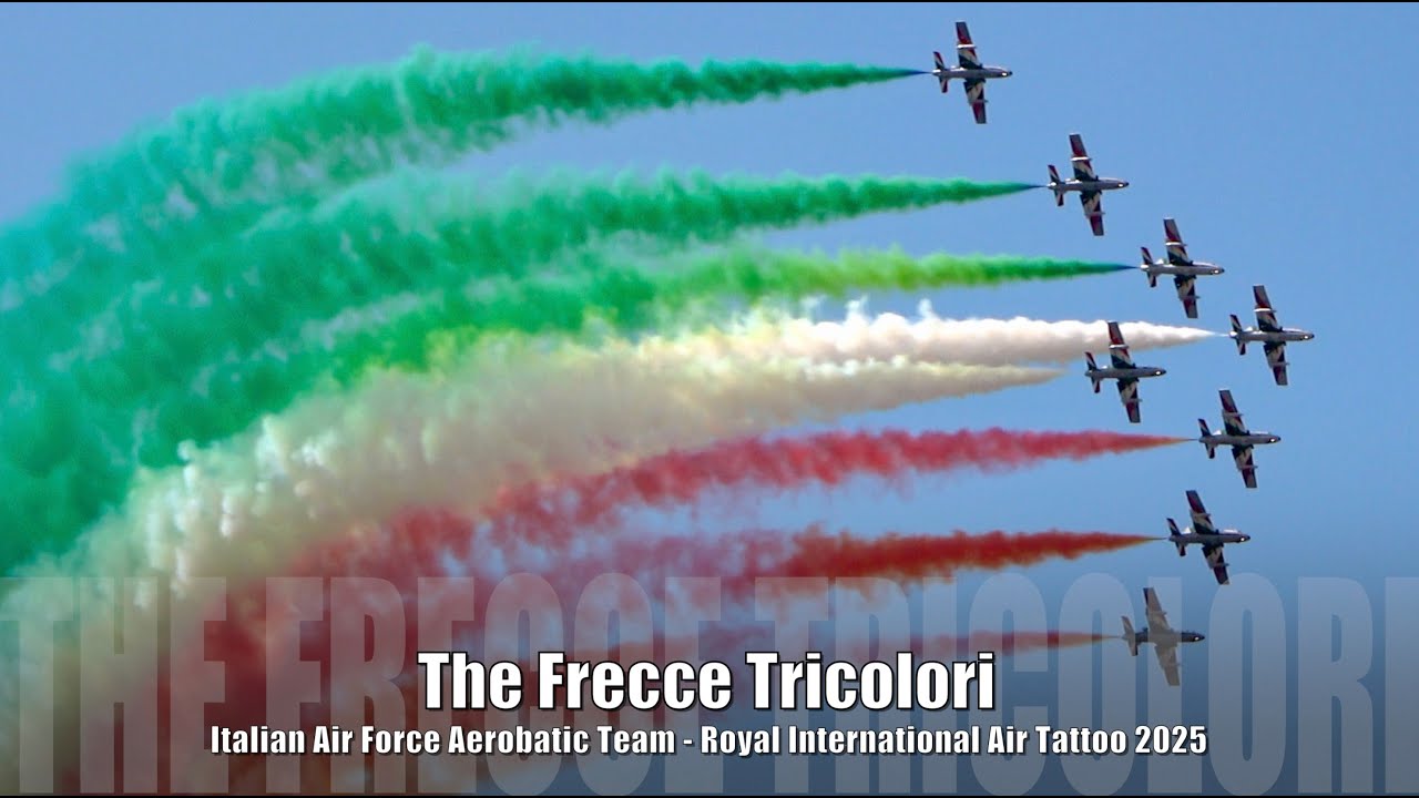 The Frecce Tricolori - Italian Air Force Aerobatic Team - Royal International Air Tattoo 2025
