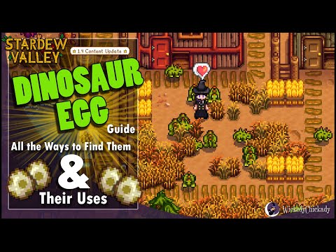 Dinosaur Egg Guide in Stardew Valley 1.4 | All the Ways to Find Them and All Their Uses | Pepper Rex