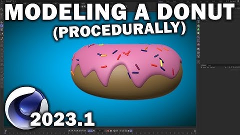 Cinema 4d 2023.1: Modeling a Donut Procedurally!