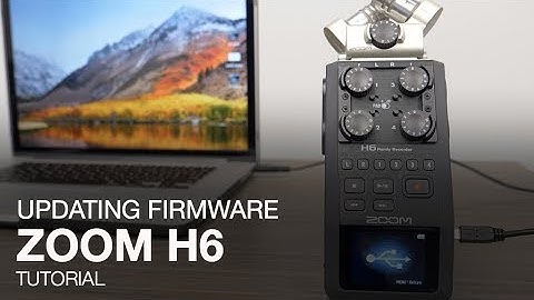 Zoom H6: Updating the Firmware