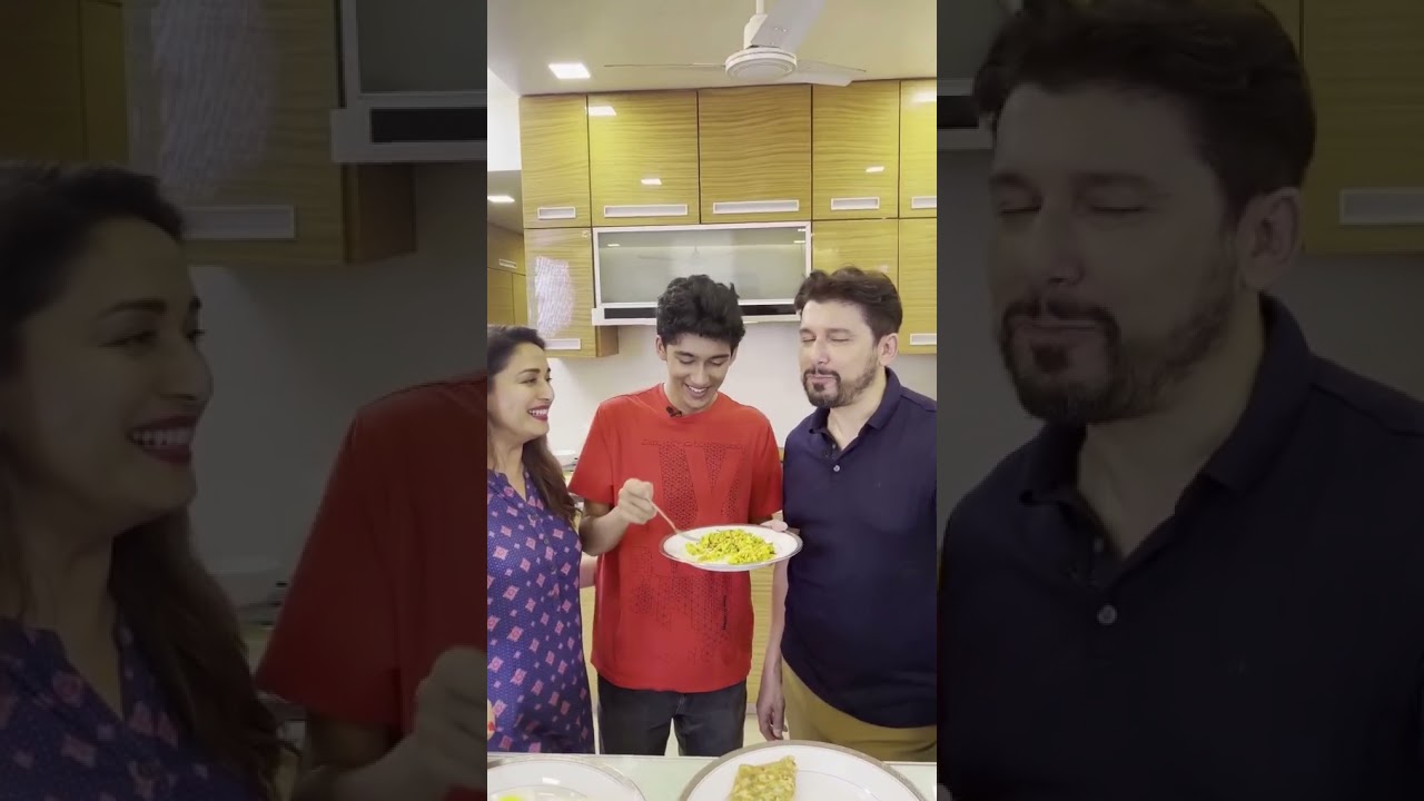 Madhuri Dixit Son Arin's First Cook Tested By Father ShriRam Nene 