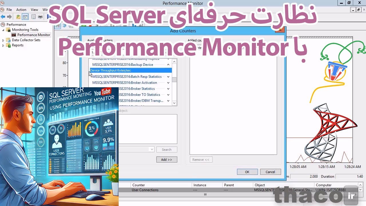 نظارت حرفه‌ای بر عملکرد SQL Server با استفاده از Performance Monitor ...
