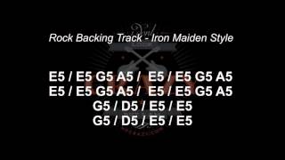 Rock Backing Track - Iron Maiden Style