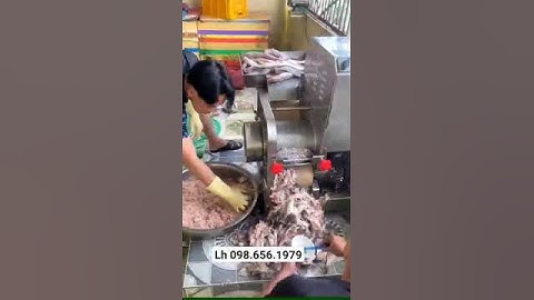 máy ép cá biển tự động, máy ép tách xương cá biển Cr300