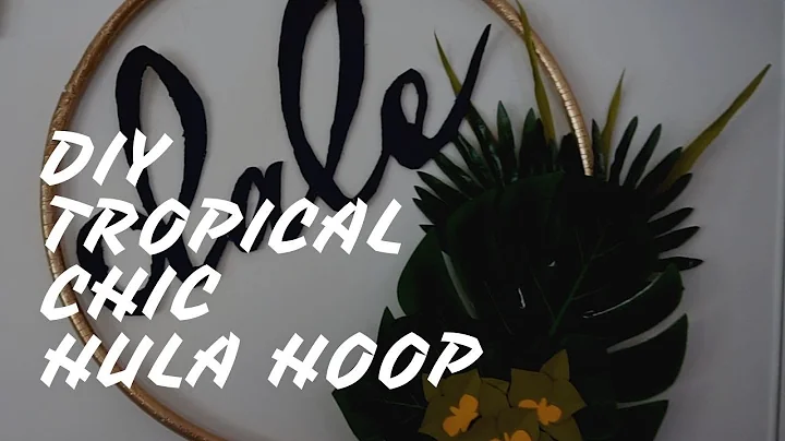 DIY Tropical Chic Hula Hoop I Bridal Shower Decoration