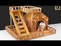 Wood Carving - How to Make Amazing Puppy Dog House From Wood ( Satisfying Videos ) | Wood World