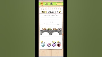 Brain test level 253 solution / get rid of this traffic!