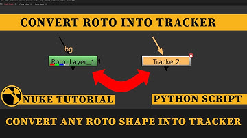 Nuke Tutorial || How to Convert RotoShape Into Tracker In Nuke