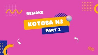 (Remake) Full Kotoba N3 Part 2 #kinokochannel