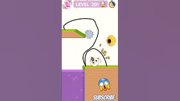 🤯😱 Save The Doge Level 201! |Save The: Draw a line #savethedog #funny #gaming#shorts