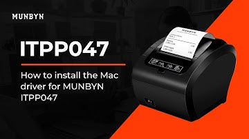 How to Install MAC Driver for MUNBYN ITPP047