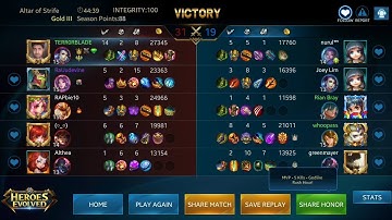 HEROES EVOLVED - FREYA RANKED GAMEPLAY | MVP ITEM BUILD | JEWELS