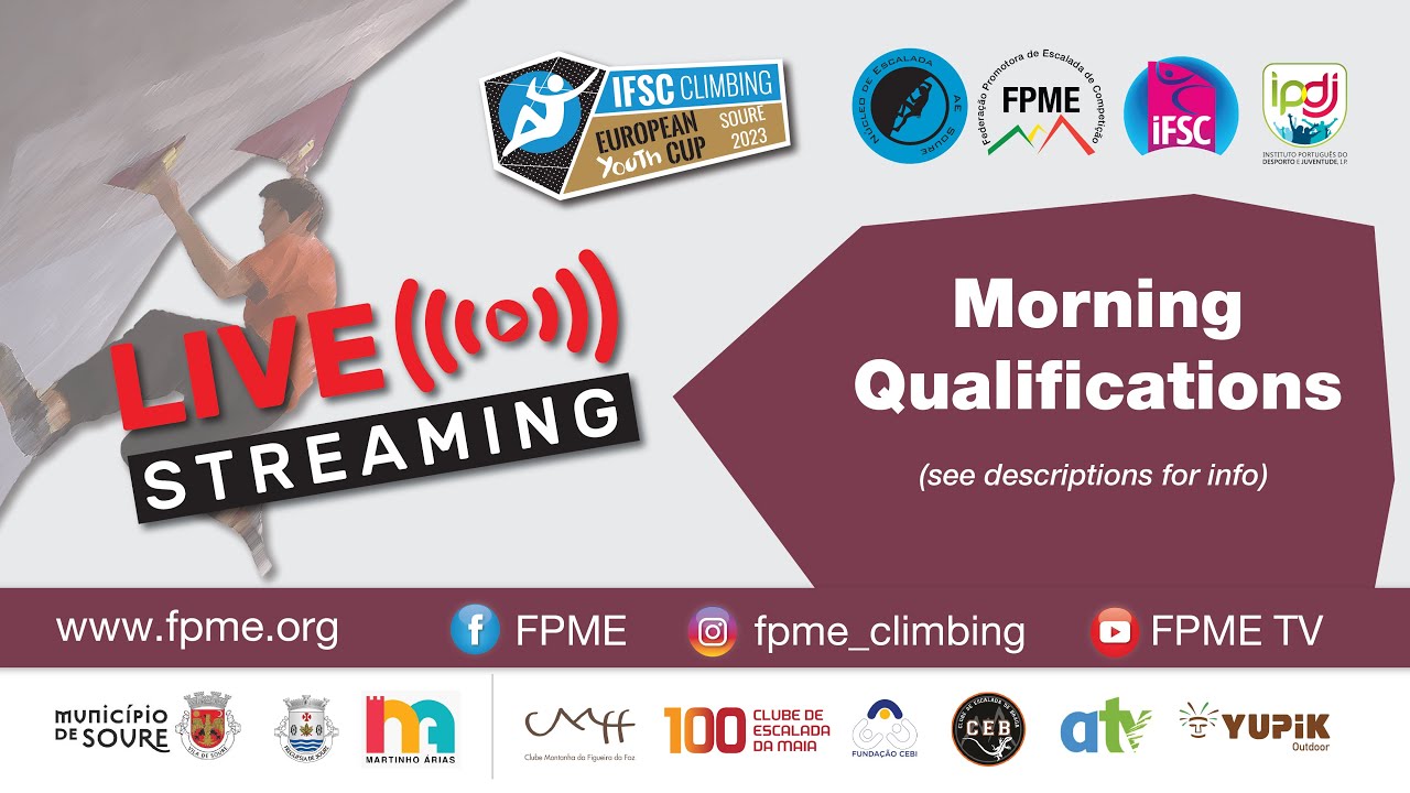 IFSC Bouldering Morning Qualifications - European Youth Cup - Soure (POR) 2023