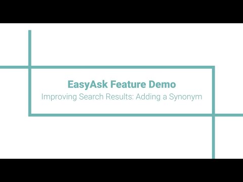 Improving Search Results: Adding a Synonym