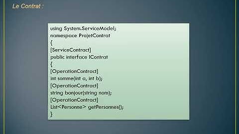C# Windows Communication Foundation