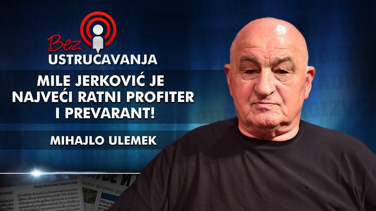 Mihajlo Ulemek - Mile Jerković je najveći ratni profiter i prevarant!
