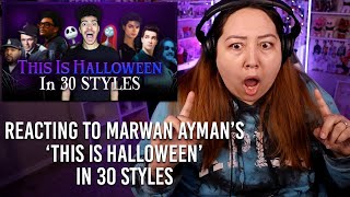 Reacting to Marwan Ayman's 'This Is Halloween' IN 30 STYLES #reaction #acapella