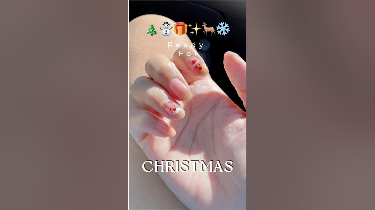 ️🎁 Santa Claus is coming… to town 🦌🎄 💖💅 christmas nailart 