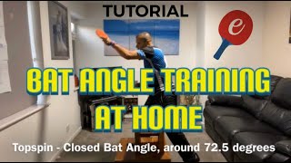 FOREHAND & BACKHAND HOME TRAINING (BAT ANGLES) - eBaTT | Tutorial #36