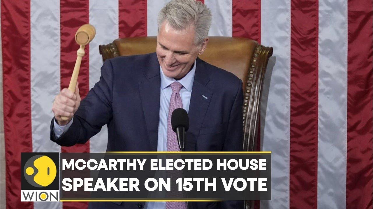 McCarthy elected House speaker after 15 votes and days of negotiations | English News | WION