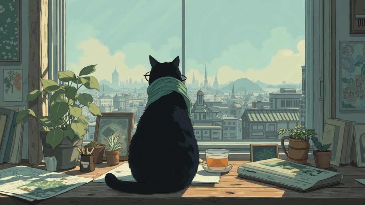 Lofi Study Music for Deep Focus ~ Cozy City Vibes & Relaxing Chill Lofi ...
