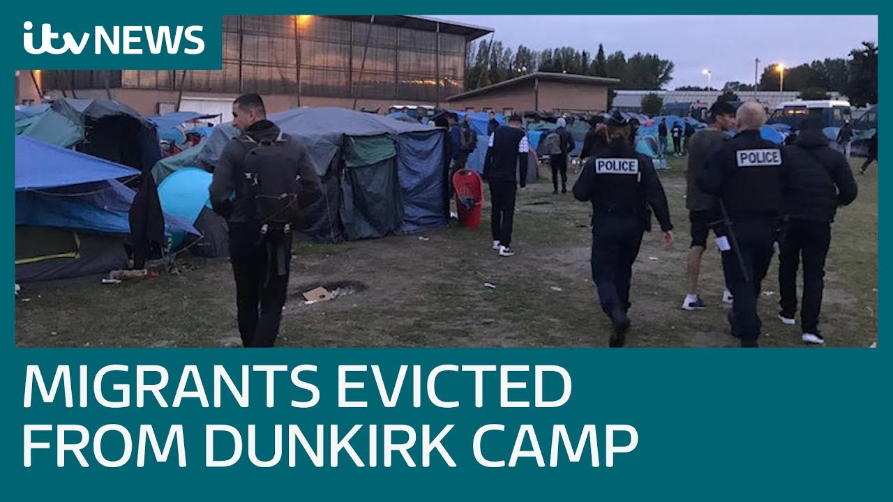 newspaper mockup Migrant camp eviction revives fears of Channel crossing spike | ITV News