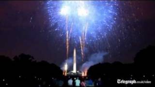 Massive fireworks display seals July 4 independance day celebrations in US