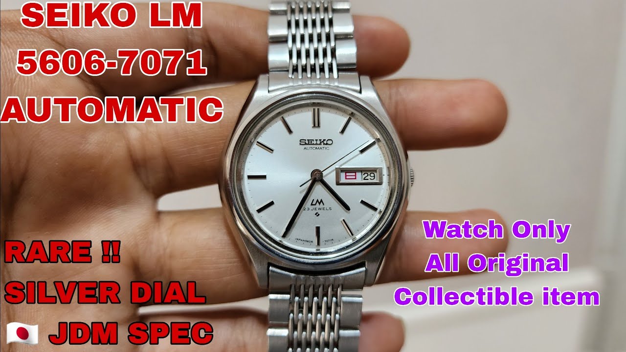SOLD SEIKO LM 5606-7071 JDM AUTOMATIC SILVER DIAL ALL ORIGINAL 