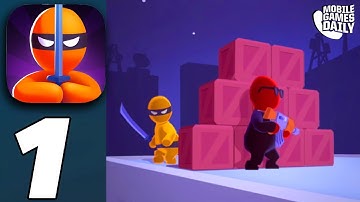 STEALTH MASTER Gameplay Walkthrough Part 1 - All Contracts & Bosses (iOS Android)