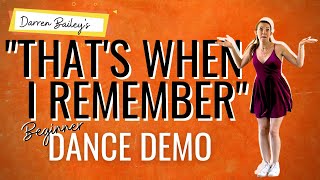 "THAT'S WHEN I REMEMBER" Line Dance Demo | Darren Bailey | Beginner Level