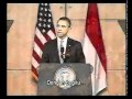 Pidato Presiden Obama di UI Part 1/4