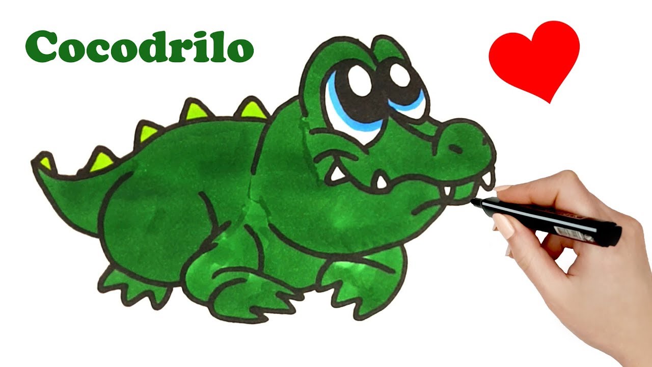 Como dibujar un cocodrilo paso a paso 💙 How to draw a crocodile - thptnganamst.edu.vn