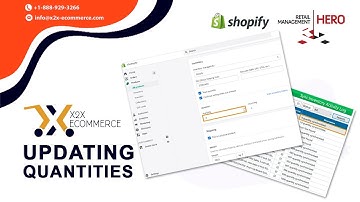 x2x RMH Shopify Integrator - Updating Quantities