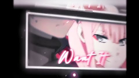 zero two soft edit - hot 2 touch ( @jowfly ) alight motion amv