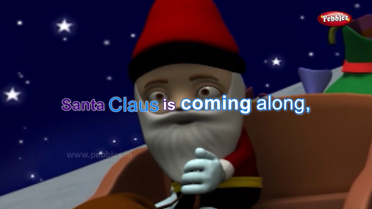 Jingle Bells Nursery Rhyme With Animated Lyrics Nursery Rhyme Baby Rhymes Nursery Poems