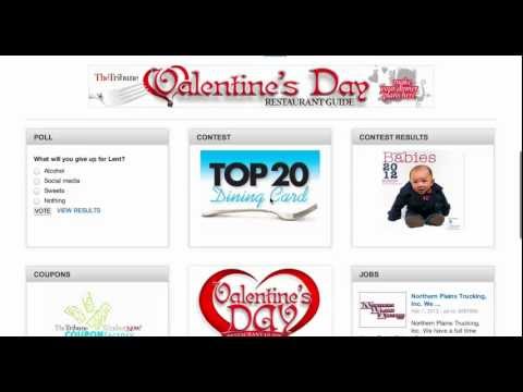 Valentine's Day Homepage Takeover on Greeley Tribune