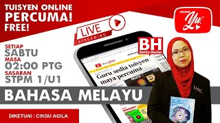 🔴[LIVE] BAHASA MELAYU STPM: ULANGKAJI SEM 1/(U1) (SIRI 5 OLEH CIKGU NORSHIMA #06#TUISYENPERCUMA