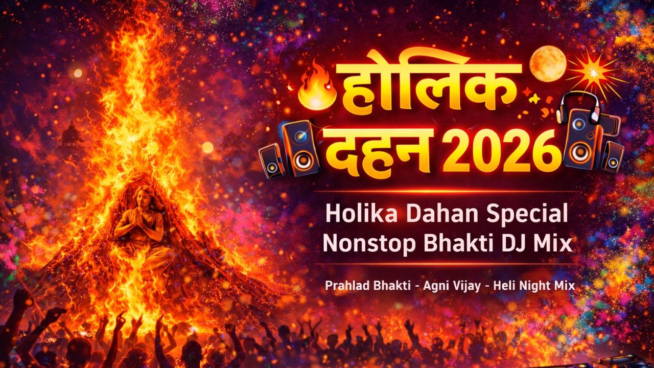 Holika Dahan 2026 Special 🌕 होलिका दहन महोत्सव 🎵❤️Holi Night Bhajan DJ Mix 🔥✨