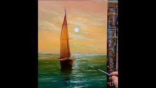 Sea oil painting Vugar Mamedov