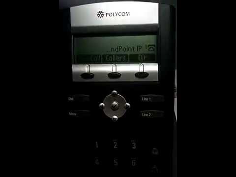 Configure IP address and SIP registration on Polycom IP phone