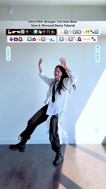 ENHYPEN ‘Brought The Heat Back’ Slow & Mirrored Dance Tutorial 💙 #enhypen #broughttheheatback #엔하이픈